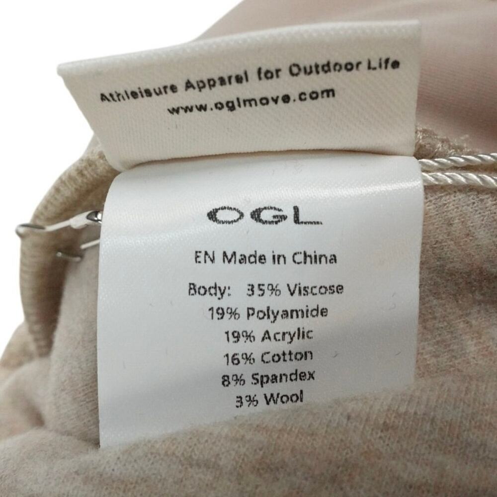 New OGL High Waisted Straight Leg Pull On Pant Heather Morganite Small 1148-7 - Picture 11 of 12